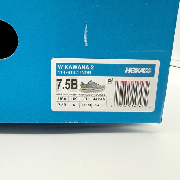Hoka Kawana 2 Womens Sz 7.5 Running Shoe Thunder Blue Ice Water 1147913 TNDR NEW - Picture 11 of 11